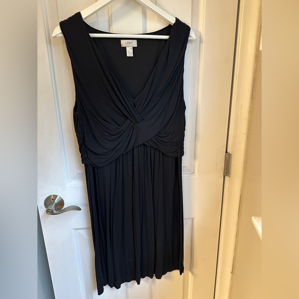 LOFT Black Sleeveless Dress